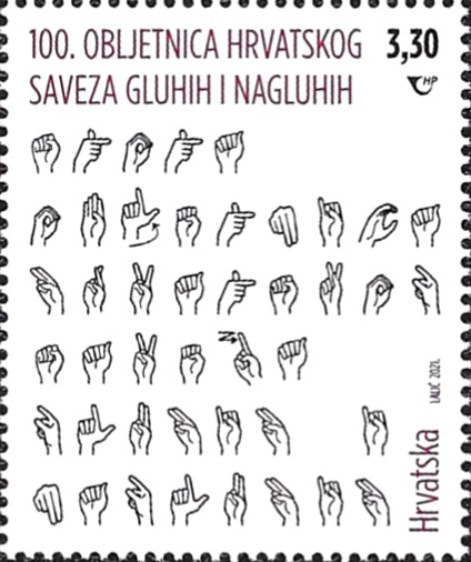 DigiDisability's tweet photo. Some new 'disability stamps' recieved: Croatia (2), Estonia and Israel.  Sign Language Finger Spelling / a child's painting of a young wheelchair user (UNICEF) / eye with braille (embossed too) / and a Foot &amp; Mouth close up (celebrating Foot &amp; Mouth painters). https://t.co/JI1V6hoBDl