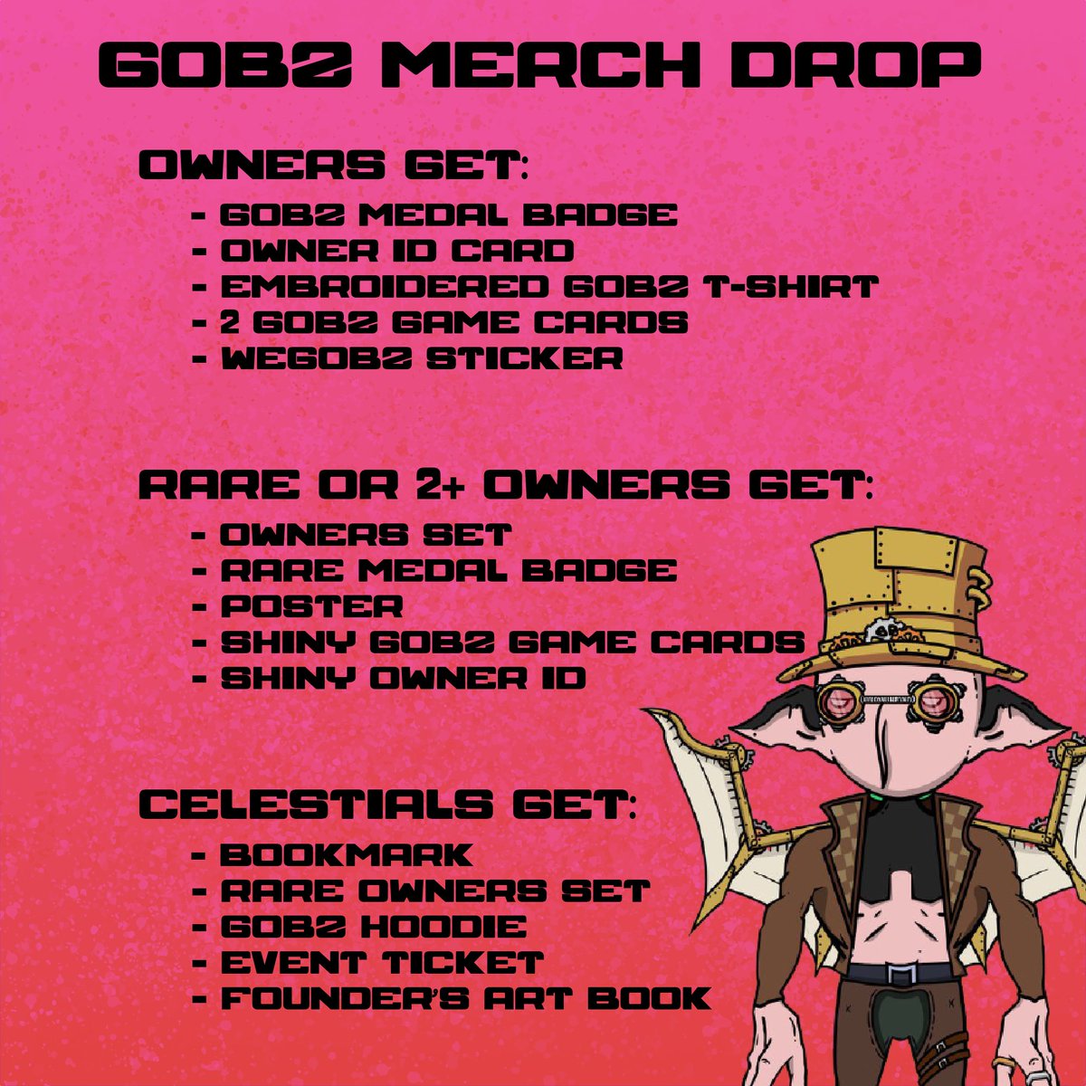 Gobz merch drop will be out in a couple of weeks! 🤙🏾 #wegobz #NFTCommunity