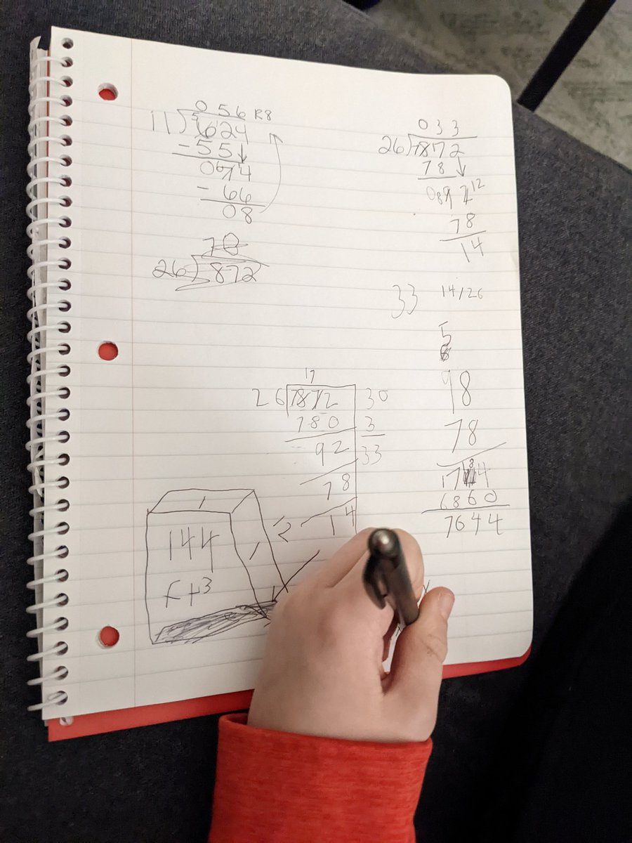 TaraMom23Boys's tweet photo. "Mom, let's practice math!" -My 10 year old
🤨.... At 7am? 😆😆😆
He's so my kid.
#longdivision #math #mathematics #partialquotientdivision #allthemath https://t.co/Jc6uCX2xau