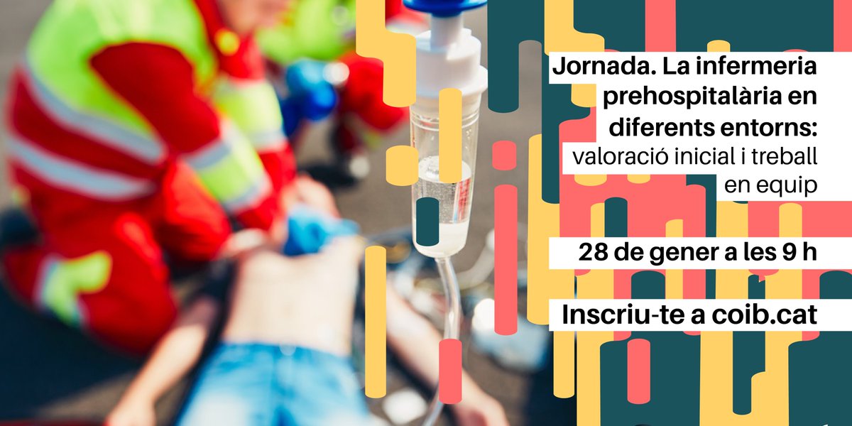 📌La infermeria prehospitalària en diferents entorns: valoració inicial i treball en equip

🚑Jornada del Grup d'Infermeria d'#Urgències i #Emergències Prehospitalàries del #COIB

🔗T'hi apuntes? tinyurl.com/y6nchanv #EmergènciesCOIB