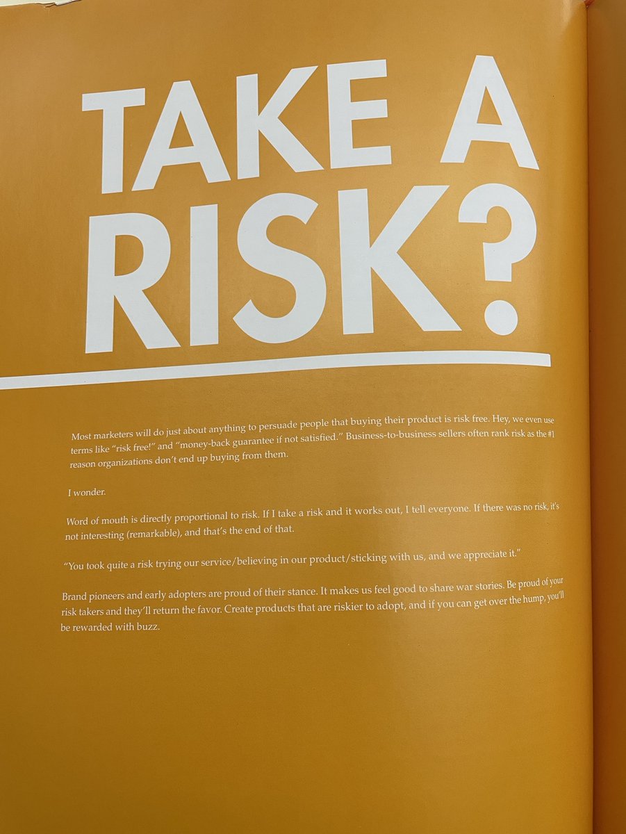 "Be proud of your risk takers and they'll return the favor."

We often think of risk as something to be avoided. What could happen if you embraced risk?