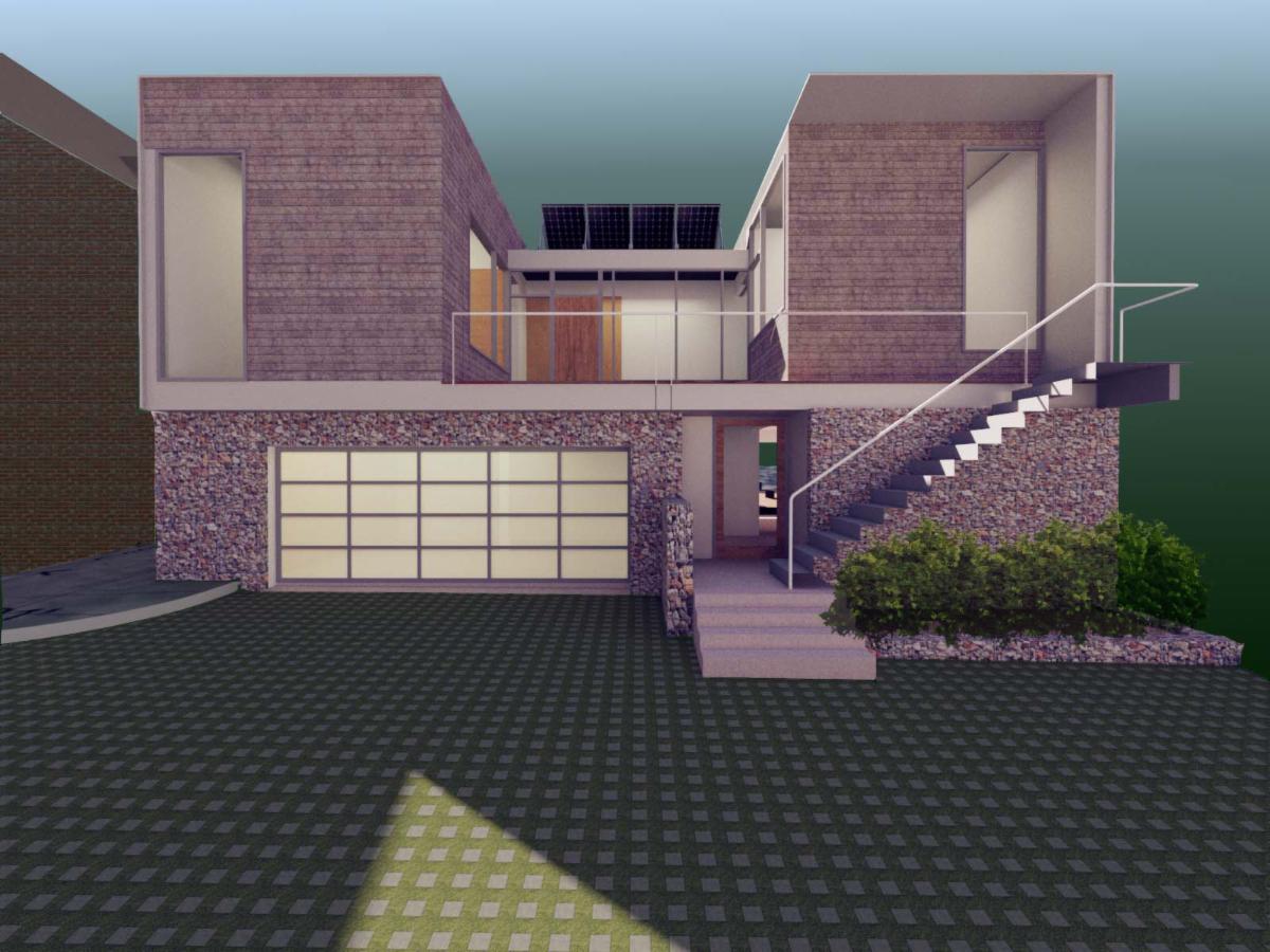 fisherarch's tweet photo. #ProjectPreview
The "Love House" features two home offices facing each other with a green roof in-between. This allows the couple to maintain their privacy while they work. Yet, at the same time, they can see one another across the courtyard. 
#architecture #design #Pittsburgh https://t.co/ydUEJAnknv