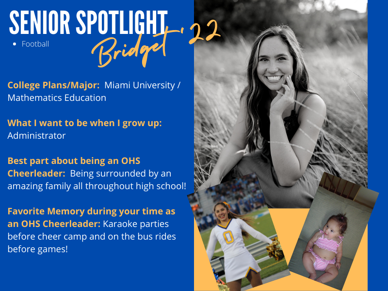 Thank you Bridget for all you have done for our program!