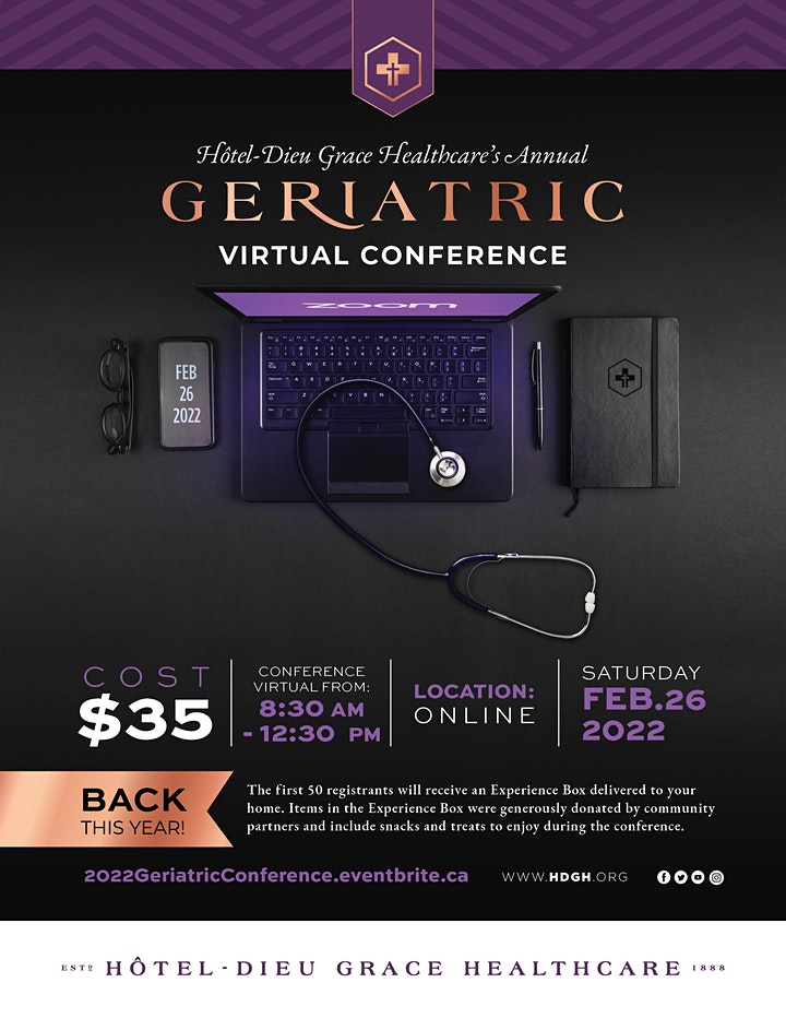 wesparkhealth's tweet photo. Registration is now open for @HDGHWindsor 2022 VIRTUAL Geriatric Conference.  The 9th Annual Geriatric Conference will be a half-day zoom event held on Saturday, February 26th from 8:30am –  12:30pm exploring medical topics related to the aging population. https://t.co/DYUEP6vupV https://t.co/MKXzxDoDaZ