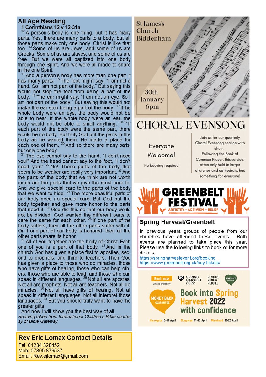 BiddenhamChurch's tweet image. The church family is like a jigsaw puzzle.  Each piece may seem small and unimportant, but without it the picture is incomplete.   We may feel that the part we play in the Church is small and unimportant - but we are part of the big picture of what God is doing in the world.