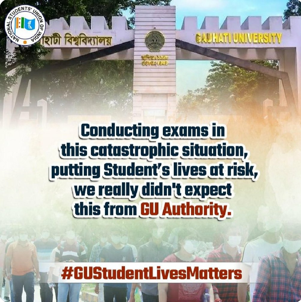 NotImdadul's tweet photo. In this critical circumstances Gauhati University going to conduct offline exams, please don't take students lives at risk. 
#stopofflineclasses 
#stopofflineexams 
#gauhatiuniversity

@himantabiswa 
@keshab_mahanta 
@jagdishmukhi 
@pratidintime 
@GauhatiUni 
@narendramodi https://t.co/tBPiUANt9P