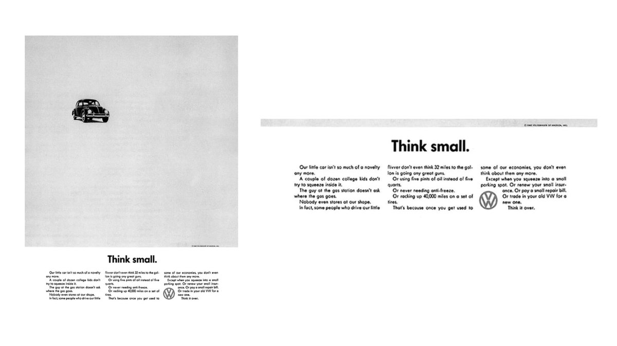 19) The result was ‘Think Small’. The kind of ‘anti-ad’ that many industry publications voted the best ad of the 20th century.