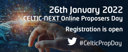 CelticNext's tweet photo. Register now to secure your seat at the CELTIC-NEXT Online Proposers Day on 26th January. Join and get ready for exciting project opportunities!
https://t.co/Z6dDsiOxj0
#CelticPropDay #ICT #AI #EurekaClusters @EUREKA_NETWORK https://t.co/D5JX4zW3P4