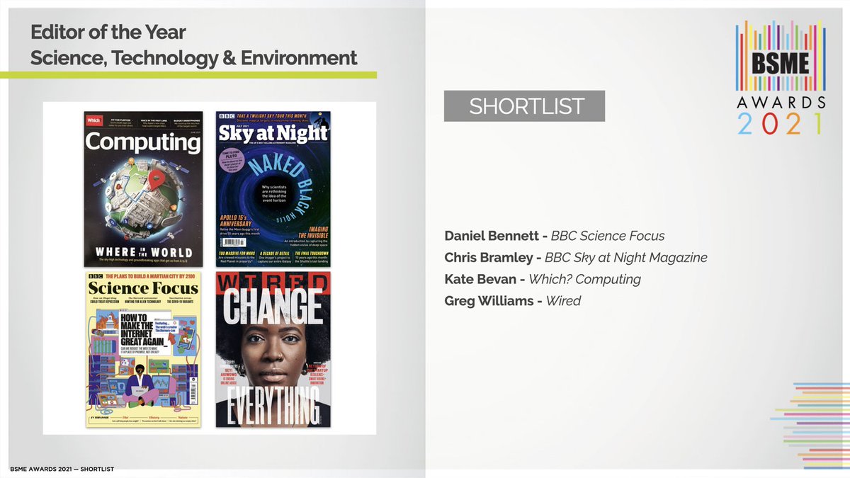 Meet the editors who are in the running for 

EDITOR OF THE YEAR - SCIENCE, TECHNOLOGY &amp; ENVIRONMENT 🦠🌿

We can’t wait to see who will make it first across the finish line on the 31st of January 🥂
