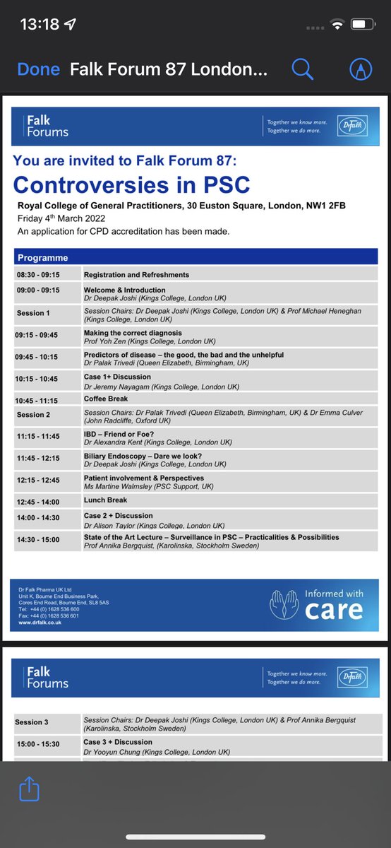 6 weeks to go!!! F2F Meeting on some of the key controversies in PSC. Stellar line up <a href="/MichaelHenegha8/">The Liver Dude</a> <a href="/DrAKentGI/">Alex Kent💙</a> <a href="/CholestasisDoc/">Palak Trivedi</a> <a href="/PSCSupportUK/">PSC Support</a> <a href="/DrFalkUK/">DR FALK</a> come join us! Registration via Falk plus app. See u there