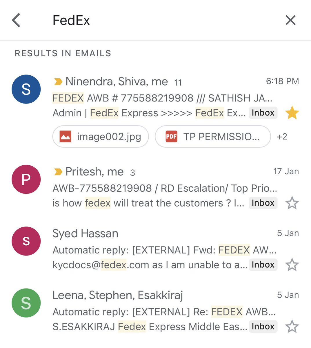 GoldenShallot's tweet photo. Even I am facing the same issue, I have sent my parcel from KL to IN @FedExIndia Please note my tracking number 
AWB # 775588219908 and escalated C-50465269 - FedEx ticket number. @FedEx -
No response, no call back till date, who can help me ??? https://t.co/S2rYVrTyID