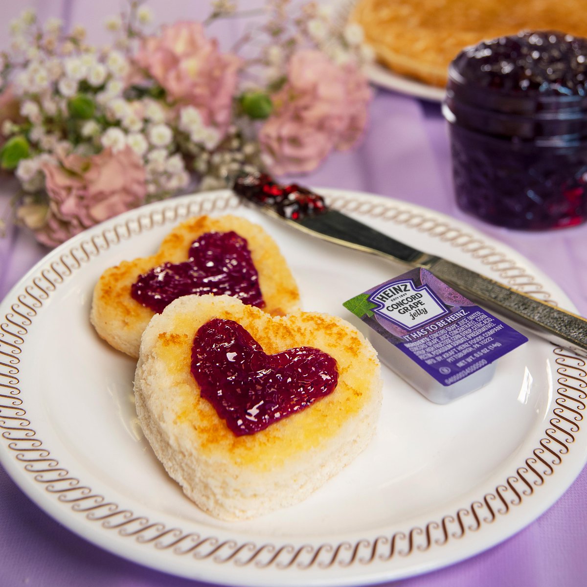 WaffleHouse's tweet photo. 💜 It's the moment you've been waiting for! Reservations for our special Valentine's Day dinner are now open! 💜 

See a list of participating locations and how to make your reservations here: https://t.co/NxVqGSITGE https://t.co/4mJqZFoXHg