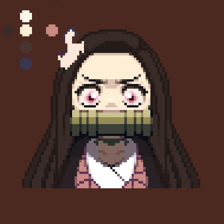 Jayhee2_Artist's tweet photo. 퇴근전 네즈코 짱!!
완성하면 다시 올리기로!

#DemonSlayer #pixel #pixelart #Nezuko https://t.co/qcD4WoyfHQ