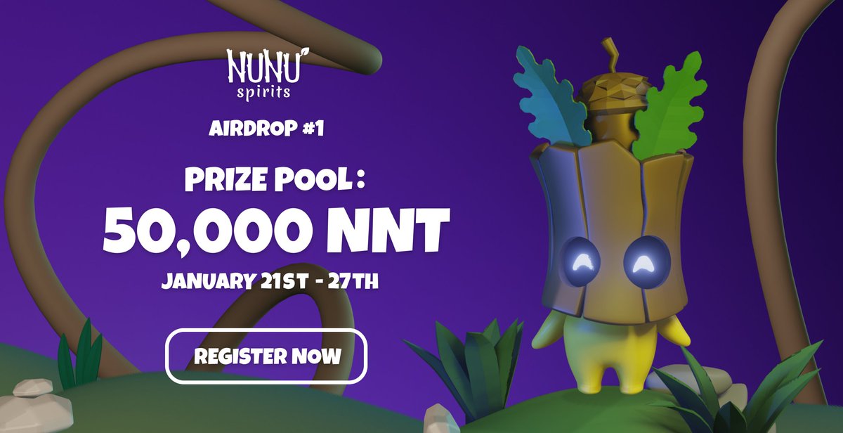 🏆 #NunuSpirits #airdrop is here! 🏆

1,000 Winners vs. 50,000 NNTs

Take your chance and enter the campaign to be among the lucky ones who get their fair portion of the $NNT prize pool. ⭐️🌳

Join here ▶️ nunuspirits.io/airdrop/