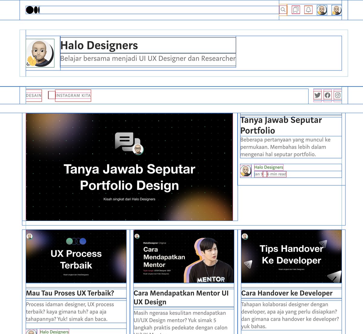 arwasil's tweet photo. Designer, kalo kamu lagi belajar front-end coba deh install chrome extention ini. 

Kamu bisa liat kalo web dan seisinya ini terbangun dari kumpulan Box yang teratur rapih dalam Grid layout.

A 🧵 https://t.co/kTLgLu2UA5