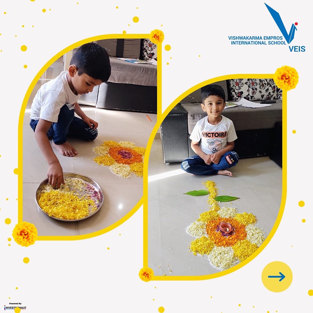 EmprosSchool's tweet photo. VEIS students create fun, friendly and safe ways to decorate during Diwali!

#flowerrangoli #flower #ecofriendlyproducts #ecofriendlydecor #rangoliwithflowers #rangolidesigns #activity #schoolactivity #funactivities #veis #chinchwad #talegaon #pune #Maharashtra https://t.co/f8eqnVQsPd