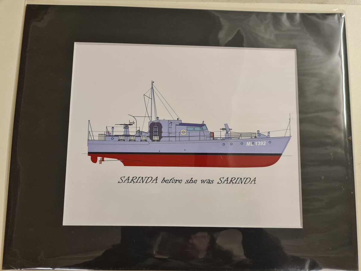 shiphappens1392's tweet image. Thank you so much Al Ross for the amazing print of Sarinda before she was Sarinda! We absolutely love it! 
#ML1392 #HDML #motorlaunch #ddayboat #dday #1943 #woodenboat #historicships @NatHistShips