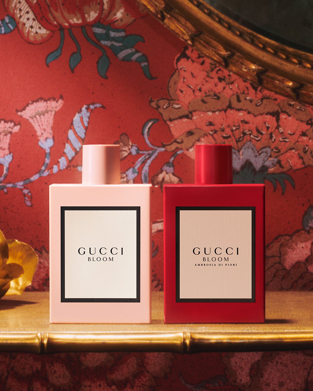 The trio of Gucci Bloom scents are cast in Instagram posts by