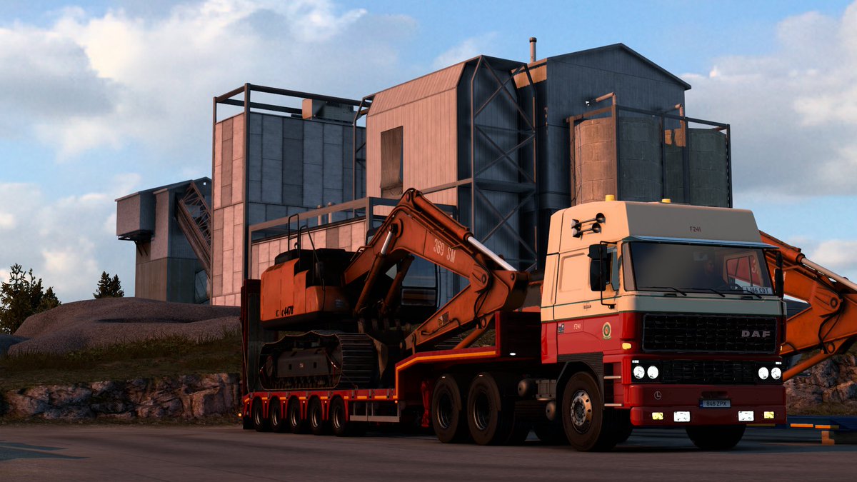 kcr58's tweet photo. Some of my DAF F241 Heavy Equipment delivery snap shots taken earlier. 

📸💪🏻🦺🚜⚒️
#SCSsoftware #ETS2
#EuroTruckSimulator2
#XBSmods #DAF #F241
#KCR58_Game https://t.co/nXUnPsYBWB