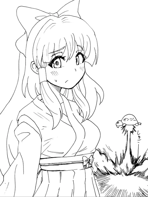 初期霊夢さん好きという落書き 