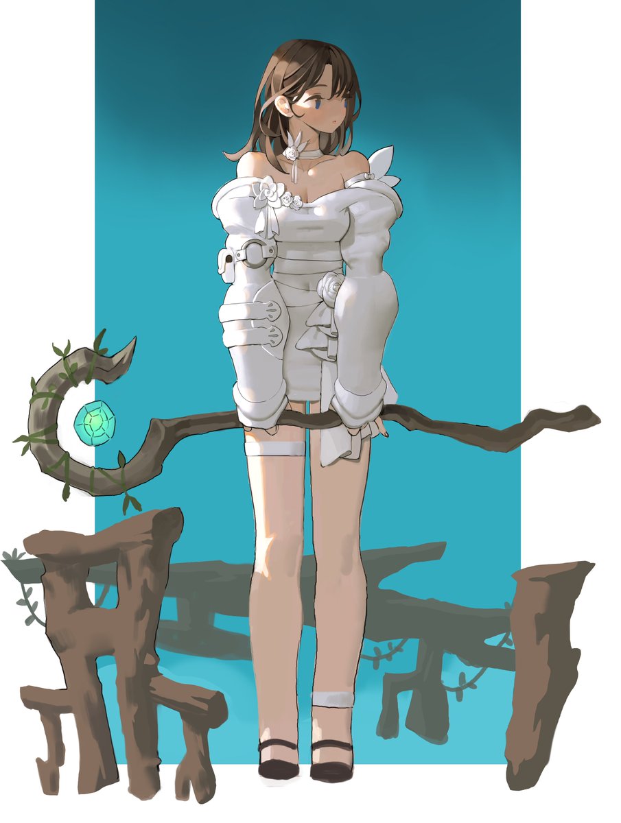 「하얀법사 」|Aruana Sickのイラスト