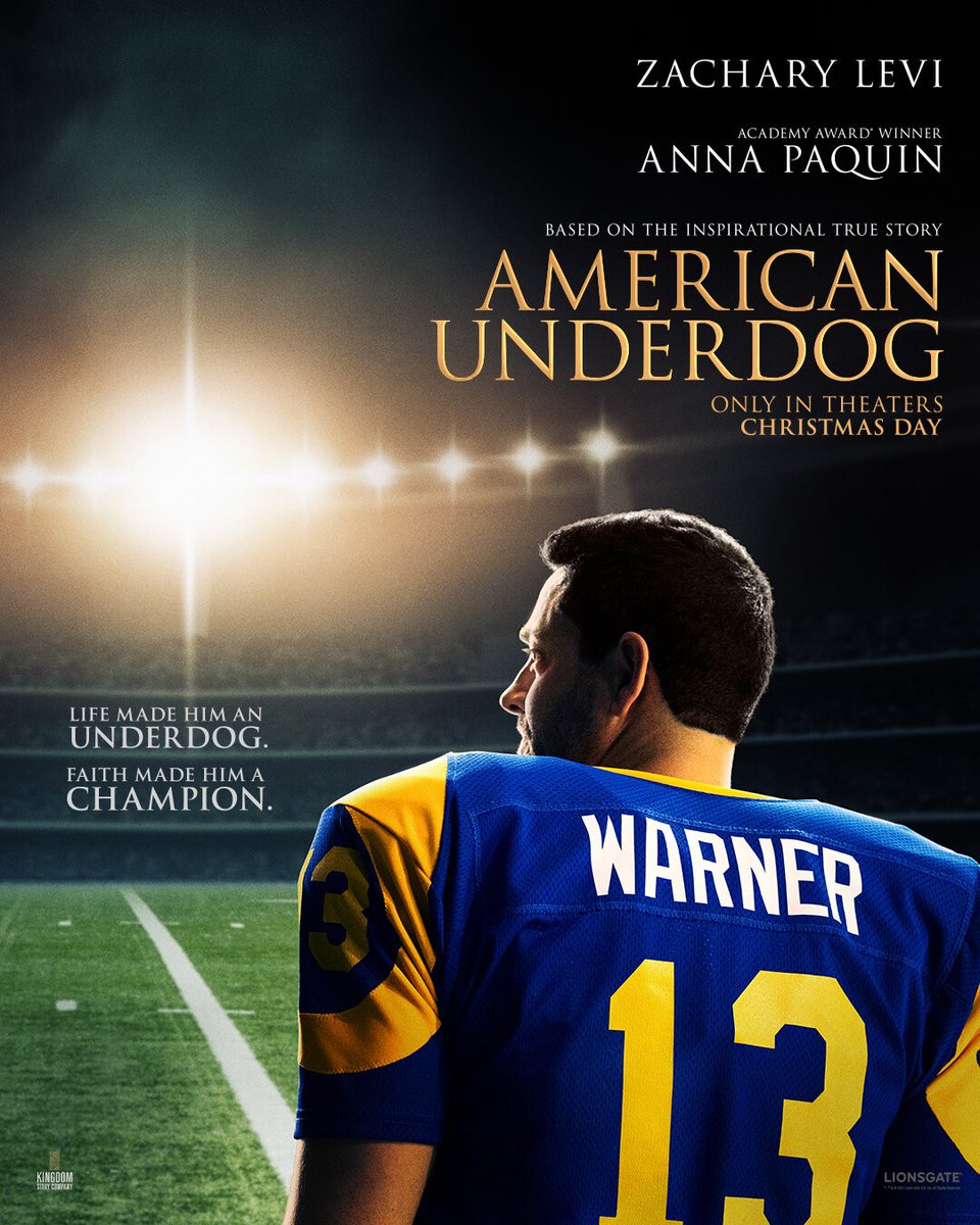🚨¡NECESITAMOS VUESTRA AYUDA!🚨

📽️ Estamos tratando de traer a las salas de cine españolas 'American Underdog', la película sobre la historia de Kurt Warner. 

Para ello, necesitamos que le deis apoyo a este tweet con un MG y difusión para que vean que hay mucha gente interesada