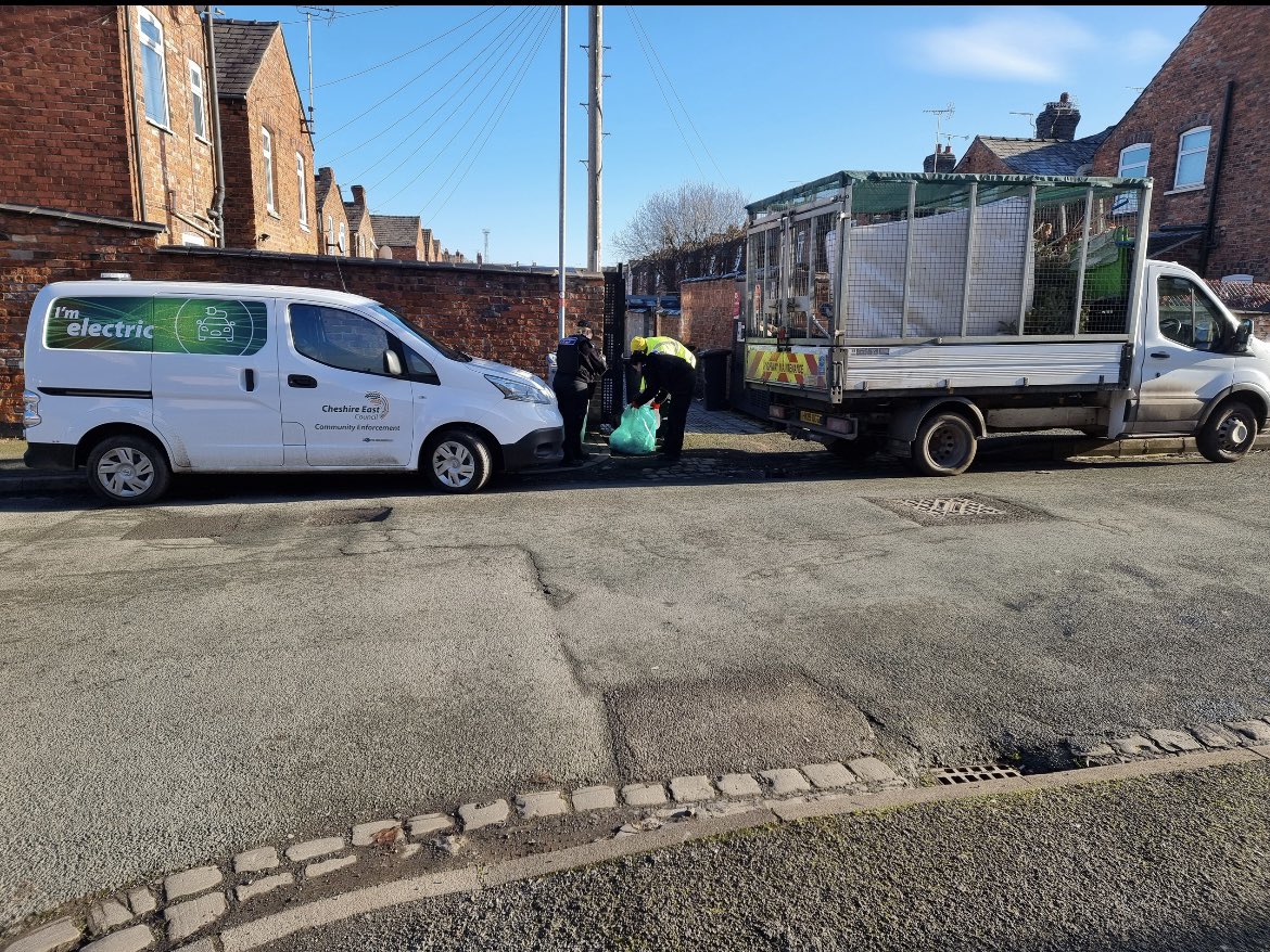 CE_Labour's tweet photo. 🌳 CLEANER CREWE SUCCESSFULLY TACKLING FLY-TIPPING 🗑

Labour and Independent @CheshireEast’s project (with Crewe Town Council and ANSA) to clean up Streets &amp; Alleyways is working wonders to improve the local area and tackle Fly-Tipping.

Find out more: https://t.co/3lmfgyMoxg https://t.co/ozG9mS1SZP
