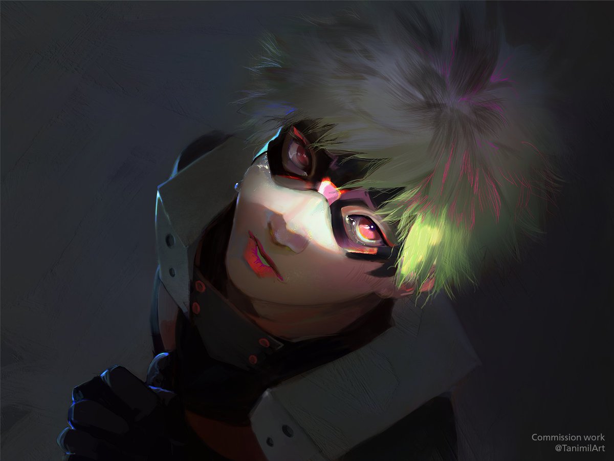 Beautiful Katsuki for  @_katsupom 
🥺😥😭he crying noooooooo💔 