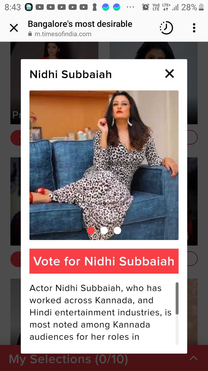 Mera_Naam_Rocky (@r_ocky7) on Twitter photo Vote for Nidhi Subbaiah
Desirable women in 2021
#bbk8 #timespoll #bbk9 #timesofbangalore #kgf2 #badavarascal <a href="/nidhisubbaiah/">Nidhi Subbaiah</a> Vote for Nidhi Subbaiah
Desirable women in 2021
#bbk8 #timespoll #bbk9 #timesofbangalore #kgf2 #badavarascal <a href="/nidhisubbaiah/">Nidhi Subbaiah</a>