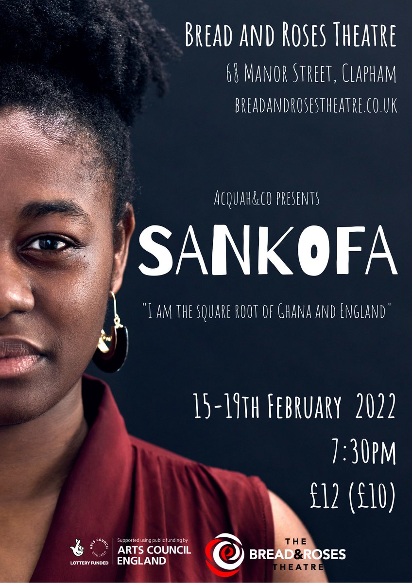SankofaPlay's tweet photo. So excited to share our official poster design, with incredible photography by @Michael_Brosnan  

🎟Tickets are on sale now! 🎟https://t.co/Uv2dnicVmI 

@BreadandRosesTC @AcquahCo https://t.co/sh9Du5INbe