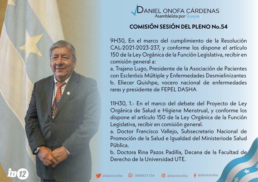 danionofac's tweet photo. #AGENDA 🤝| Estimados compañeros les comparto la #AgendaLegislativa que se llevará a cabo el día de hoy en @AsambleaEcuador de manera telemática. https://t.co/enkTWNlvP1