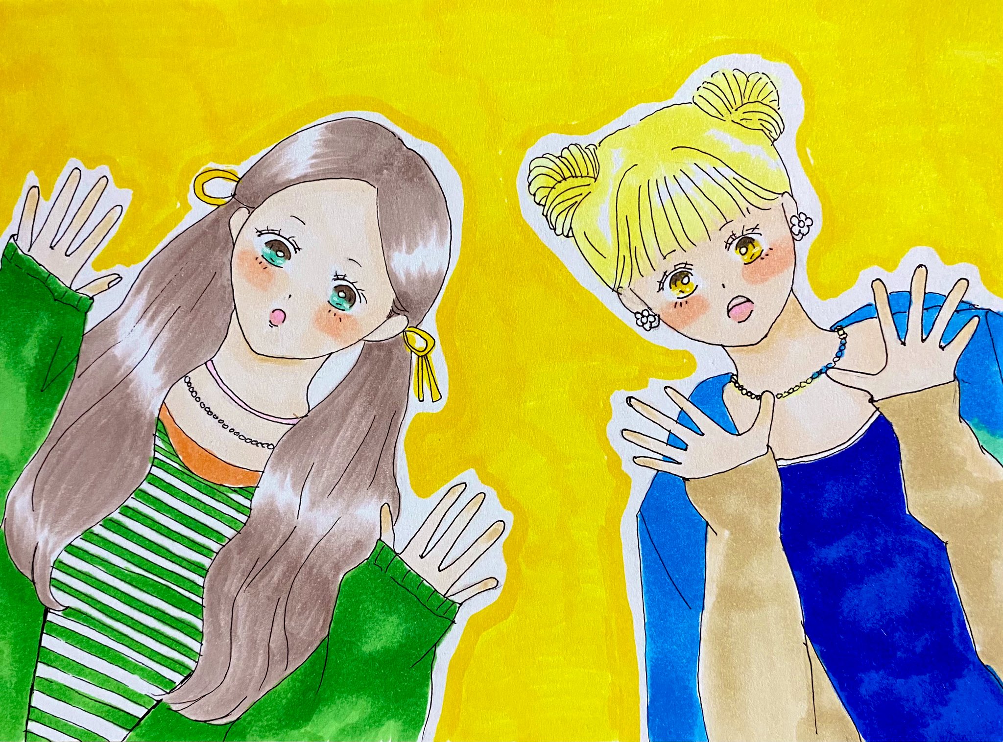 かずんこ やっほ リクマユびっくりイラスト Softbankのビジュが可愛いなぁ ゆるゆるイラスト リクマユ Softbank Niziu T Co Hcy0njdqgl Twitter