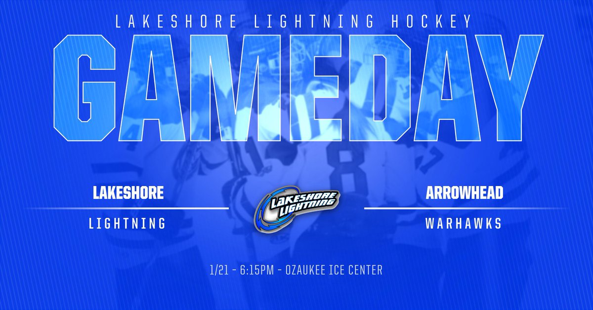 Another day, another GAMEDAY! Lightning host <a href="/AHS_GirlsHockey/">ArrowheadGirlsHockey</a> in a non-conference matchup. Puck drops at 6:15PM. Tonight is OWHL Recognition night AND a 50/50 raffle 🎟 #BetterTogether ⚡️