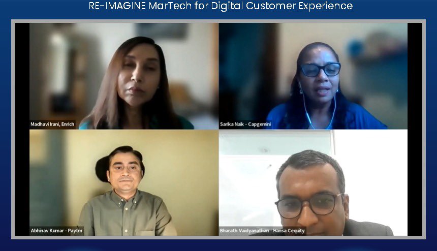 sarikanaik_'s tweet photo. It was a pleasure to be a panellist at the @nasscom MarTech Summit 2022. I truly believe that the future belongs to brands that focus on phygital-first & omnichannel #customerexperiences, with technology being an enabler to drive #hyperpersonalization & #dataprivacy.
#MarTech2022 https://t.co/wI3rxksd2Y