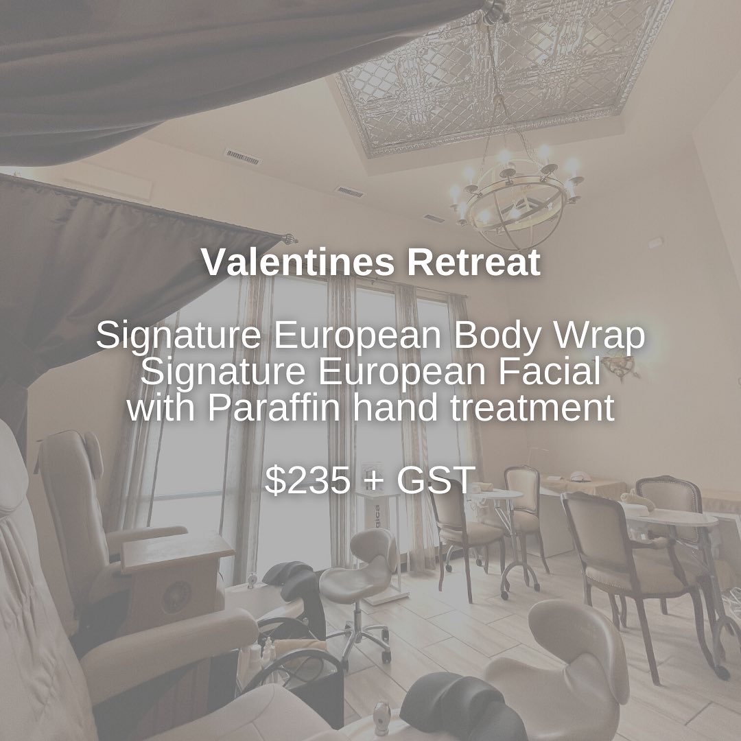 EuropeanSpaEdm's tweet photo. Book your spot now! ♥️
Call or step in to purchase your valentines packages. #yeg #ValentinesDay https://t.co/ajCr1JlT2D