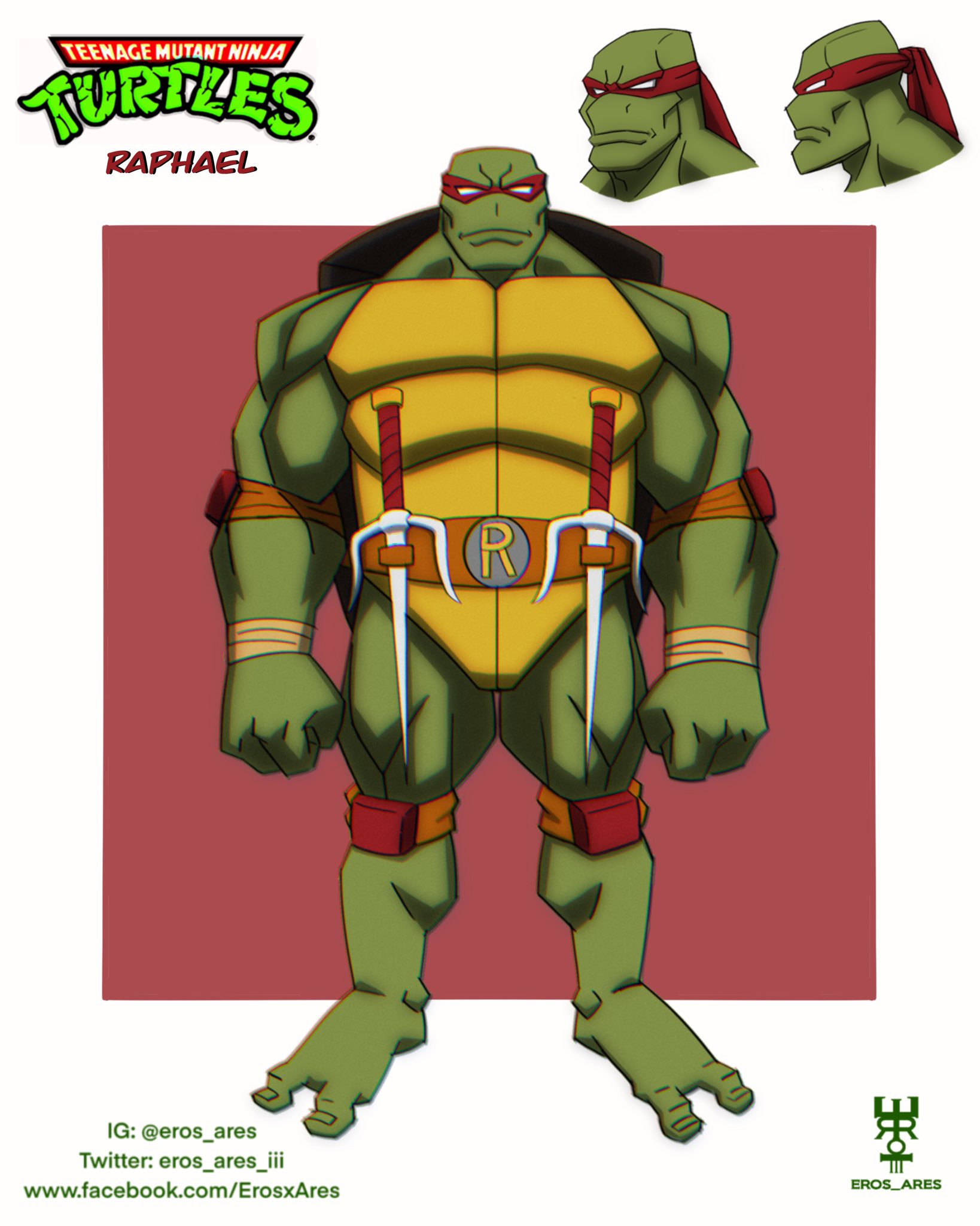 Errol Petgrave III on X: "TMNT Teenage Mutant Ninja Turtles Raphael The big  boxy brawler Raphael! Strong and sturdy yet sharp on the corners with his  sai! #raphael #teenagemutantninjaturtles #tmnt #riseoftmnt #characterdesign  #