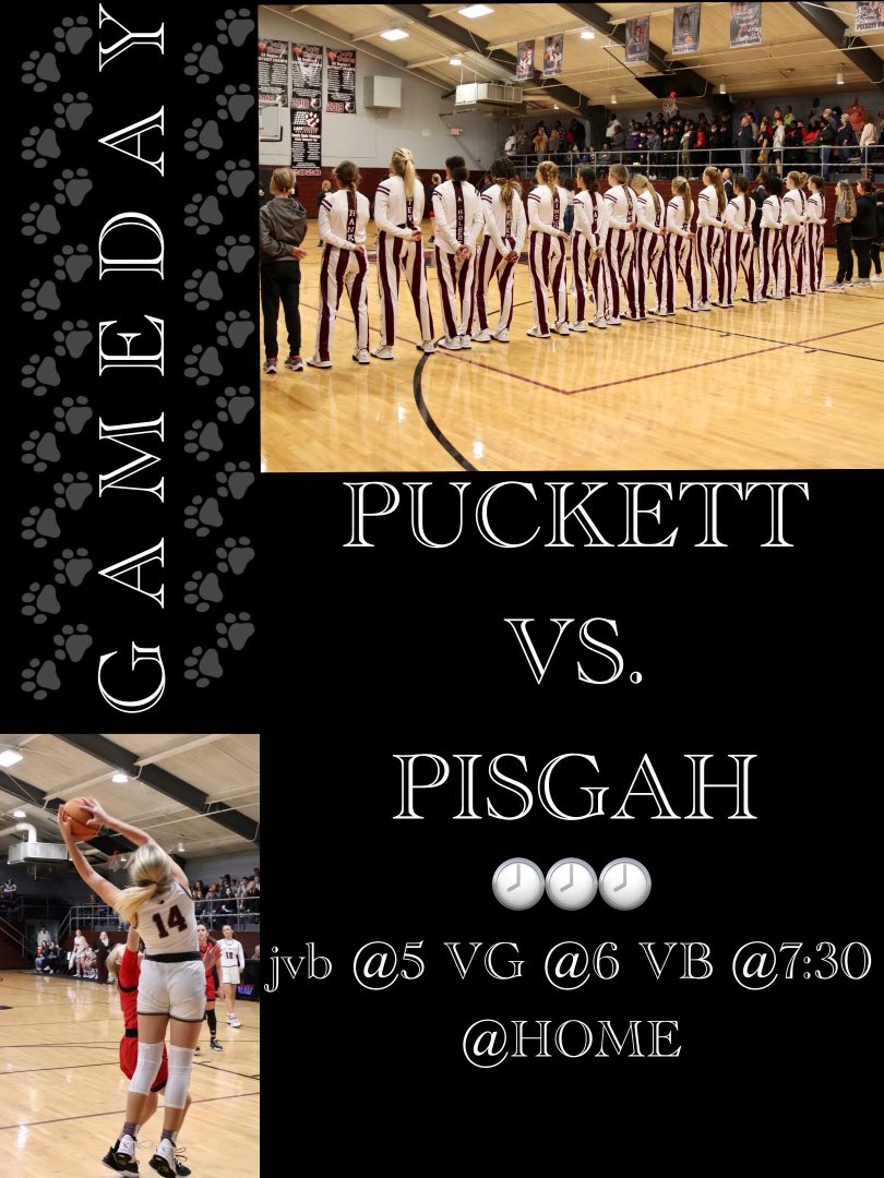 iCoachMoncrief's tweet photo. ITS GAME DAY!!! The Puckett Lady Wolves are back in action tonight at home vs. Pisgah at 6:00! Come on out and support your Lady Wolves!! You don’t want to miss it!!! #CompleteTheAssignment #prideinourteam #212degrees #focus32 https://t.co/5OqqzQlxK7