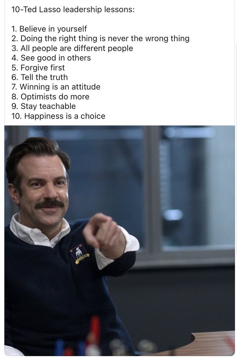 10 #TedLasso leadership lessons everyone should read. #believe