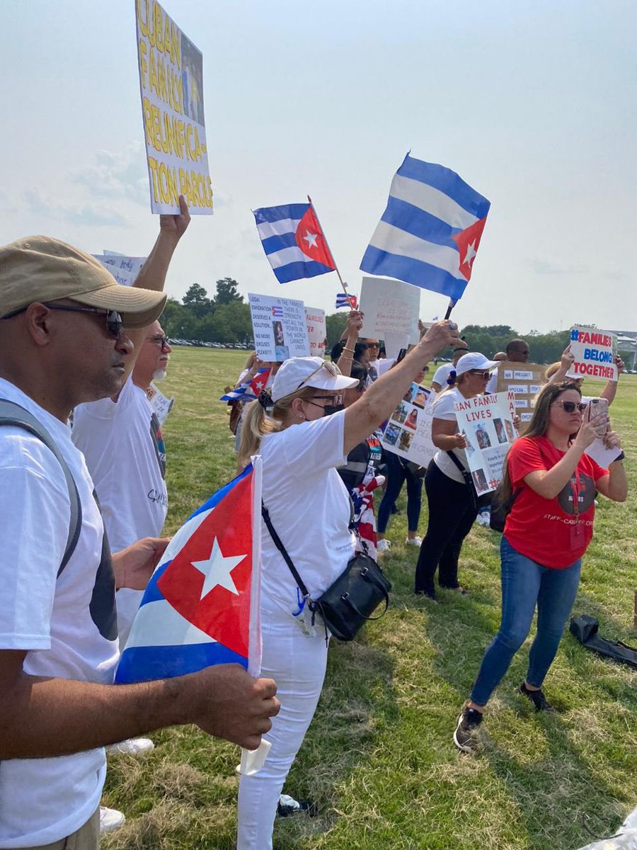 #ConsularServicesInCuba #SOSreunificacionfamiliar <a href="/USCISDirector/">USCIS Director</a> <a href="/POTUS/">President Donald J. Trump</a> Need solutions, more than 30 months waiting for consular appointments, the #CFRP detained since 2017, stop the suffering of separated families with paid legal processes, we want to immigrate legally!!!