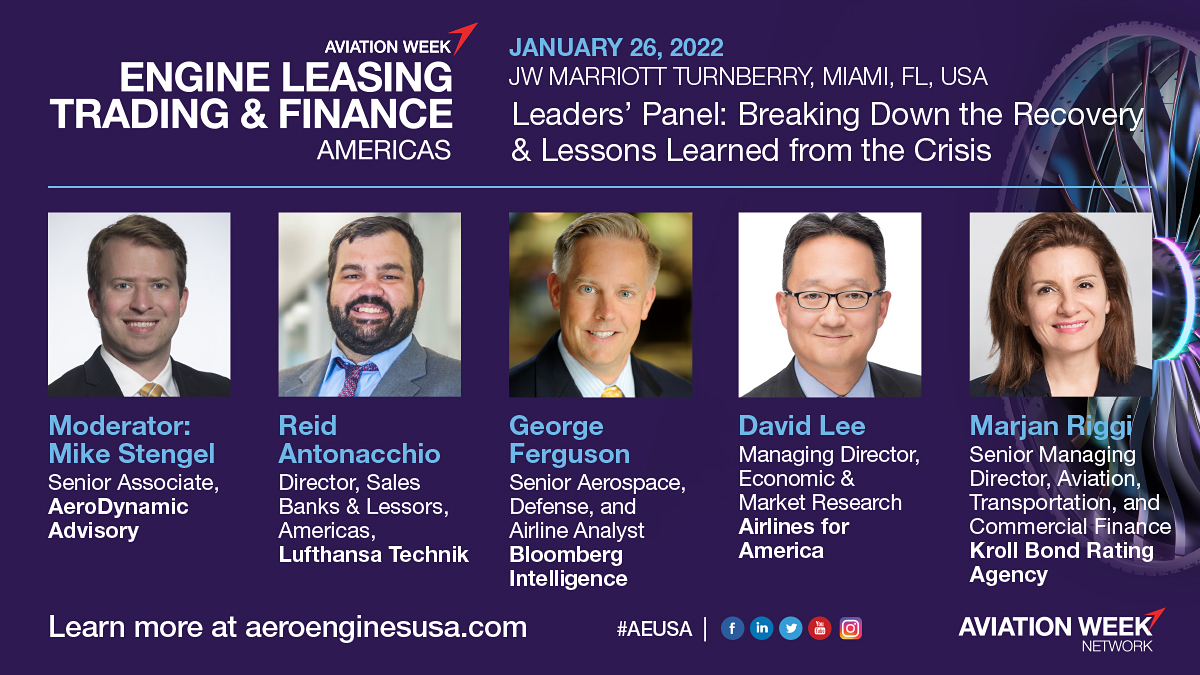 AvWeekEvents's tweet image. Join us next Wednesday!
Looking back at previous exogenous shocks of 9/11 and the 2007/8 financial crisis, what did the leasing community learn this time around? What lessons should we take forward?
#AEUSA #EngineLeasing @LHTechnik @business @AeroDynamicAdv