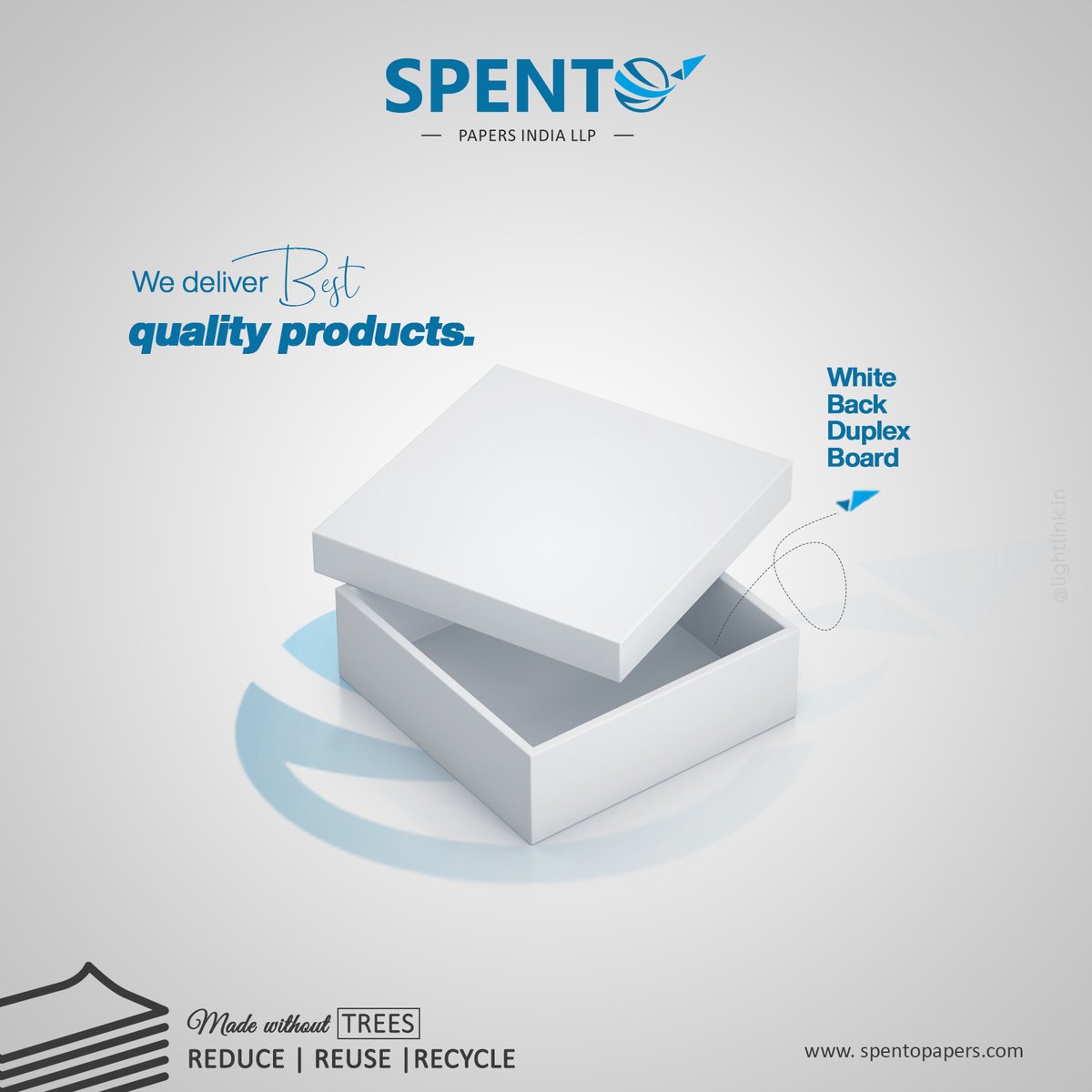PapersSpento's tweet photo. ‘SPENT’ always feels that something has gone, but with Spento Papers, nothing goes; only quality comes. Fit your Stuff in our White Back Duplex Box..

Visit Us: https://t.co/O588ar2sMZ

#export #quality #manufacturers #manufacture #manufacturing #manufacturer #branding #paper https://t.co/1od9MfW38u