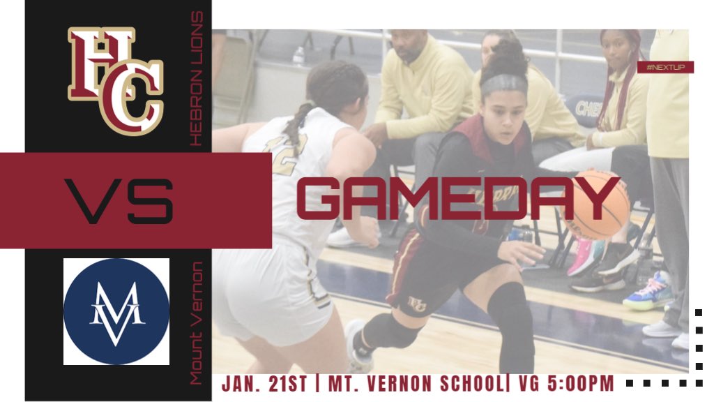 GAMEDAY at Mt. Vernon 5:00pm! Come cheer on the lady lions as we begin region play! #NextUp #JT <a href="/hebronathletics/">Hebron Athletics</a> <a href="/HebronLions/">Hebron Christian Academy</a>