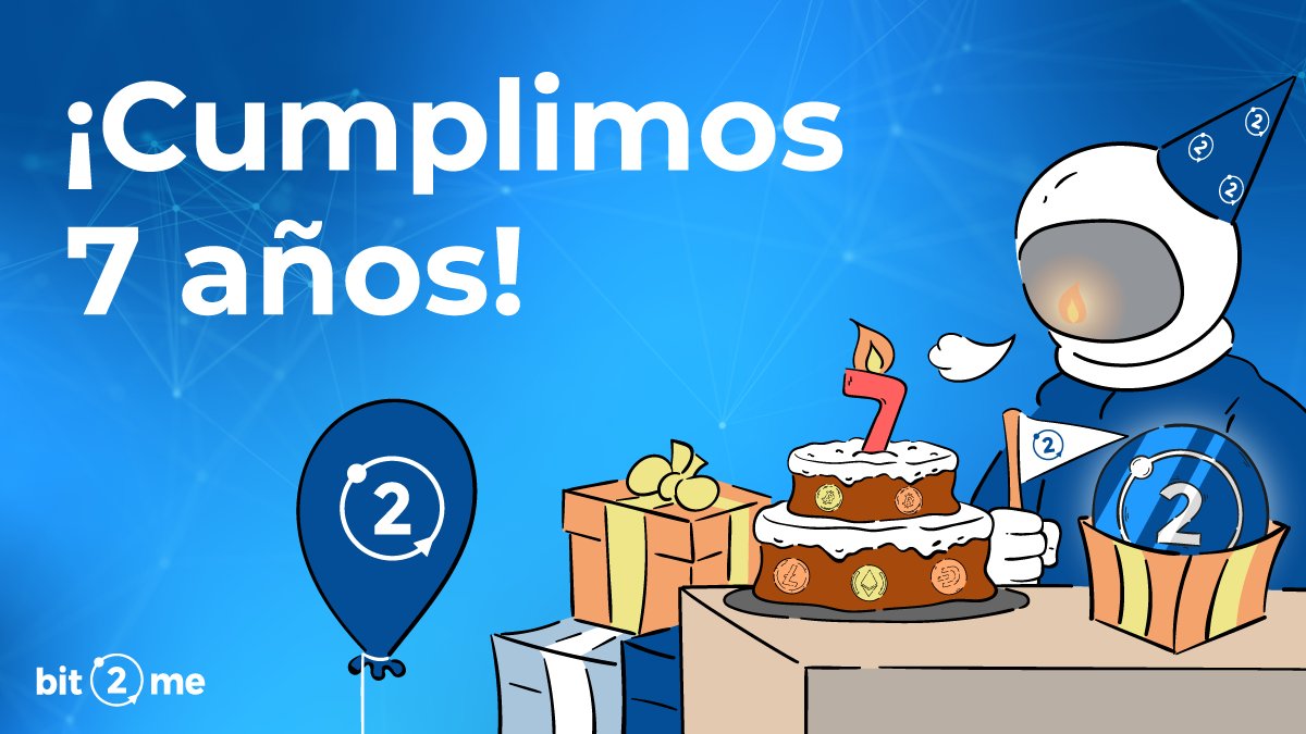bit2me's tweet photo. 🎂¡CUMPLIMOS 7 AÑOS!🎂

👉+356K seguidores en RRSS
👉+45K B2M Holders en menos de 3 meses
👉+430K de usuarios registrados
👉+29M de wallets creadas
👉46.7M de € en Bit2Me Earn
👉90 criptos disponibles
👉264K descargas de la App
👉35K registros en Academy y 3,1M visitas en 2021 https://t.co/4SMBpPfxpN