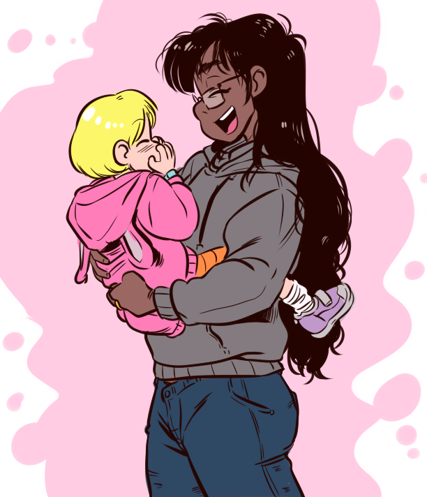 JD_Benefield's tweet photo. Aya with her then-newly adopted daughter, Arianna #OC #RandomBattles https://t.co/esnVWT3KOg