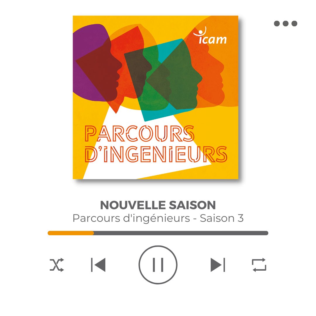 icam_fr's tweet photo. [Podcast🎙]
🎙 La saison 3 de notre podcast Parcours d'ingénieurs est lancée.

👂🏻Cette nouvelle saison vous emmène à la rencontre d'ingénieurs et à la découverte de leurs métiers, tous différents. #podcast #Icam
https://t.co/cmOlND46WH https://t.co/IHa0Zq0E8T