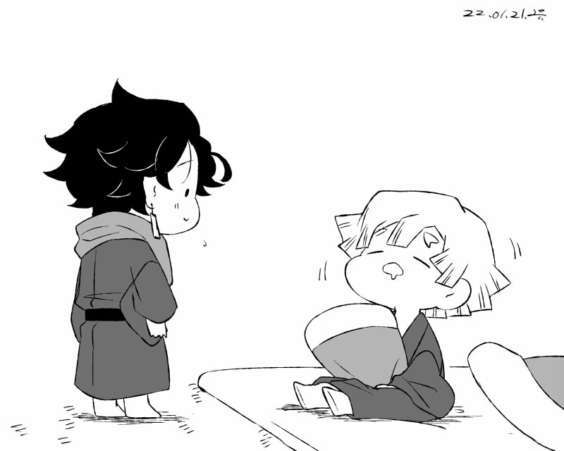 「先に寝ててよかったのに」炭善