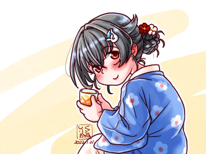 【艦これ】
三越さんで梅酒だよ迅鯨さん。 