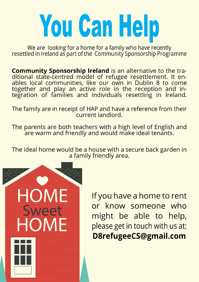 Super tenants needing new home. It's tough market out there but if anyone can help @d8refugeecs we would be most grateful