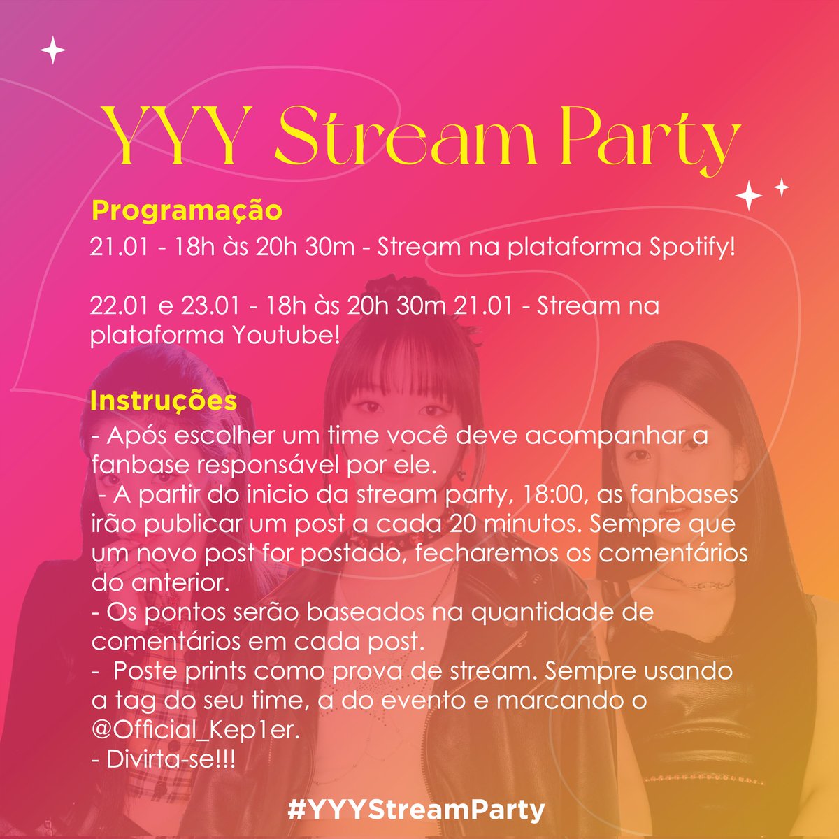 YeseoBrasil's tweet photo. 🎧 | Preparados para a nossa festa?! 

Hoje começamos a nossa super #YYYStreamParty e contamos com o apoio dos Kep1ians! 

Descubra seu time por meio do nosso quiz e venha se divertir conosco!!! Segue a programação! 🐰🦊🐰 https://t.co/mtXpHrHAzn