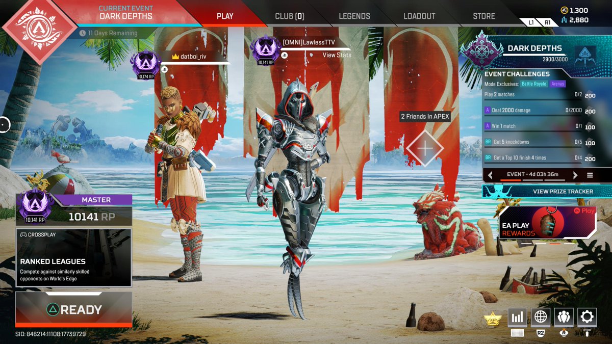 LawlessEmperor's tweet photo. Duoing to Masters with @r_lounsbury55 #ApexLegends https://t.co/TYjDSjdSGa
